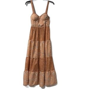 Band Of The Free Womens Small Boho Maxi Dress